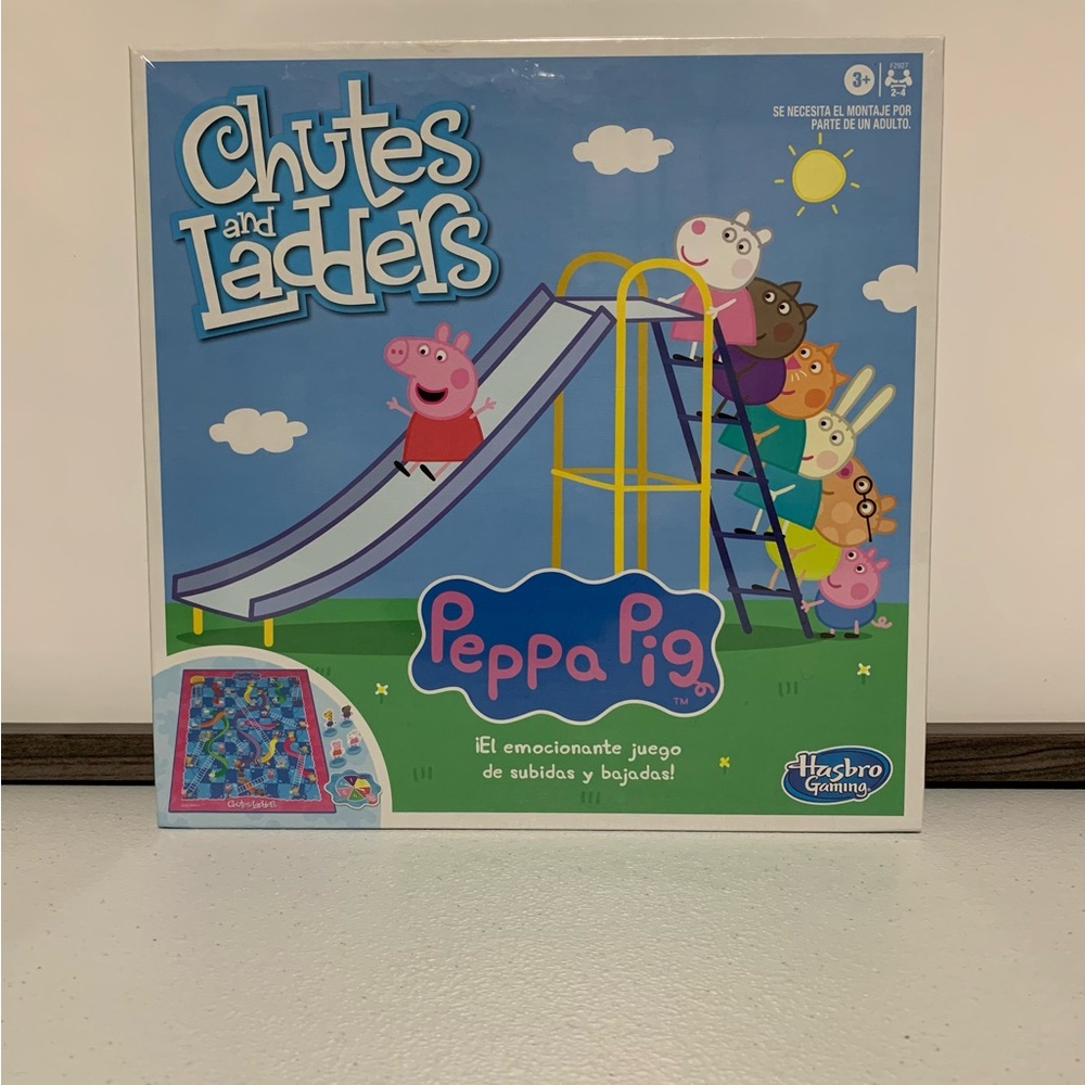 Chutes and Ladders: Peppa Pig Edition Board Game-New